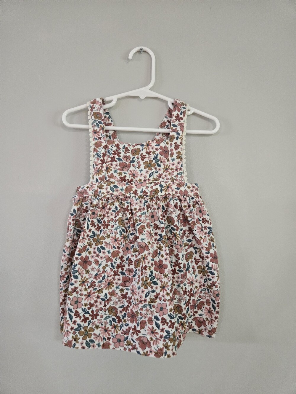 Tommy Bahama Baby Girls Floral Corduroy Jumper Dress 18M